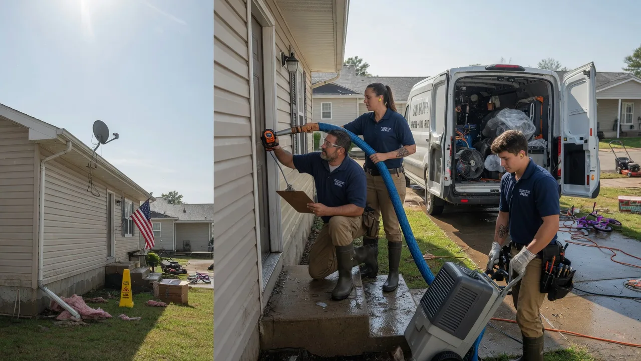 Ceiling Water Damage Restoration in Hampton, IA near me
